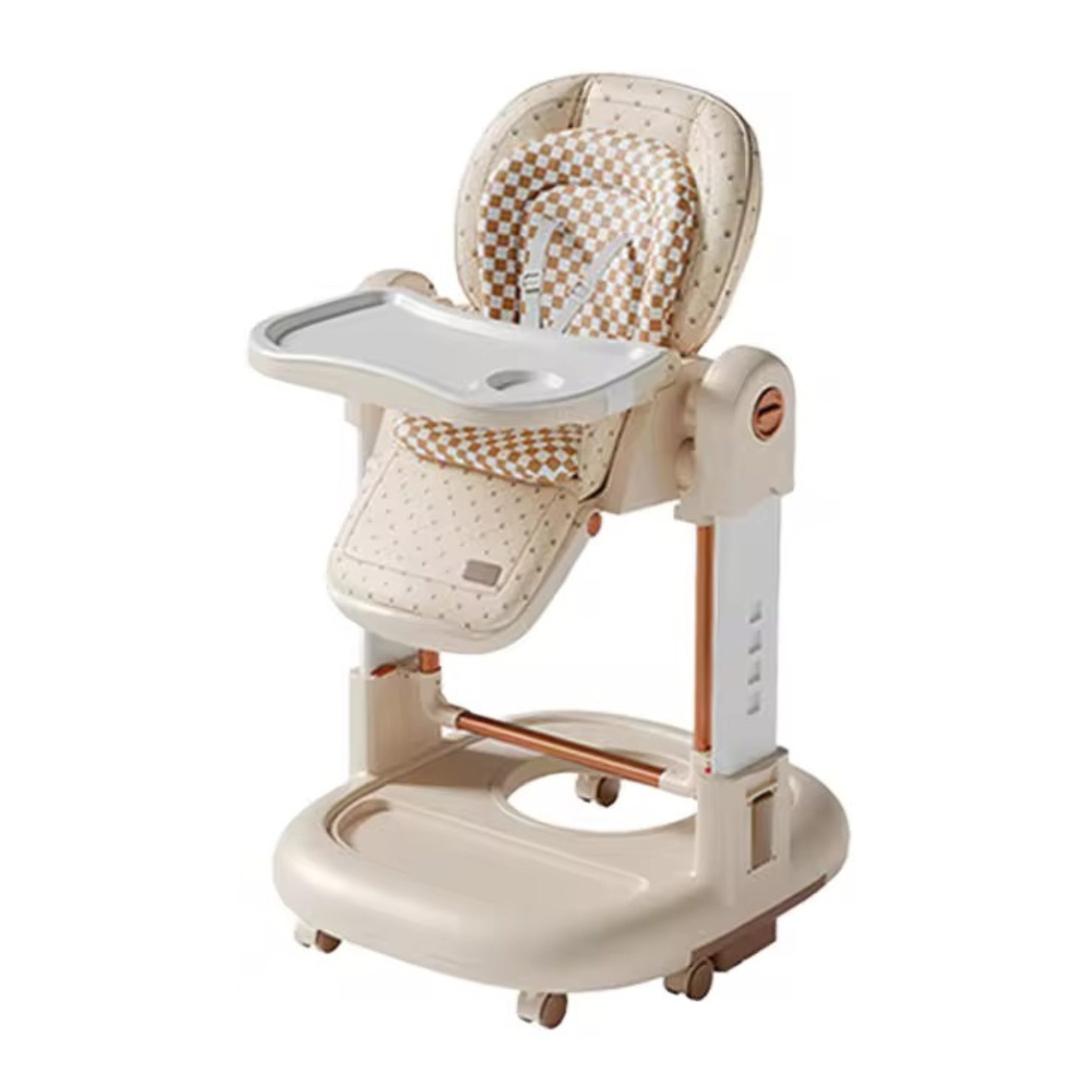3-in-1 Opvouwbare Baby Stoel – Eetstoel, Schommelstoel en Kinderstoel in één