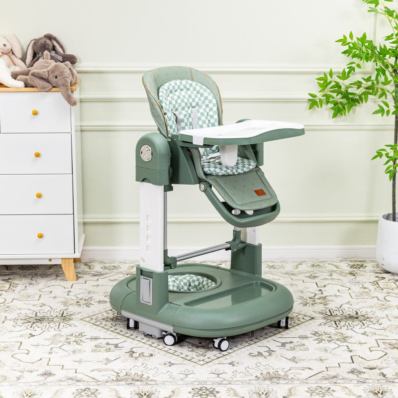 3-in-1 Opvouwbare Baby Stoel – Eetstoel, Schommelstoel en Kinderstoel in één